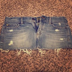Hollister jean skirt